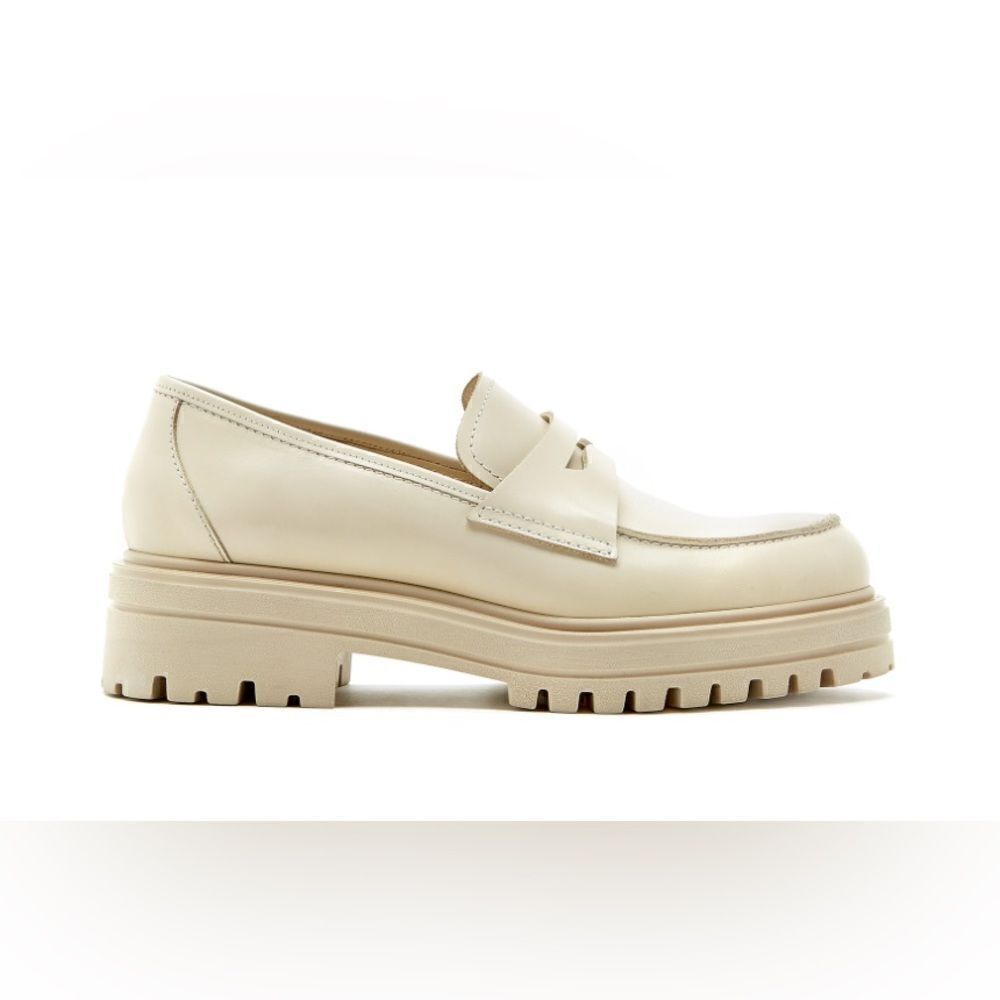 La Canadienne Reece Platform Penny Loafer Size 40